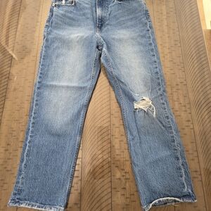 GAP Light Blue Cheeky Straight Sky High Jeans